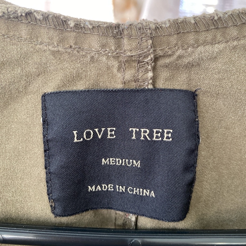 Love Tree Khaki Green Hooded Anorak Coat - Picture 5 of 6